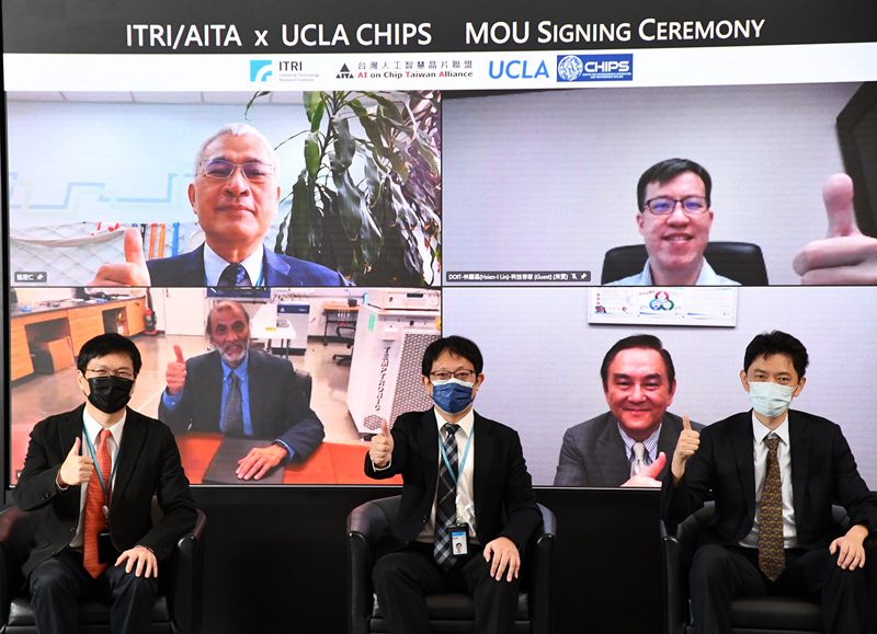 ITRI, AITA and UCLA CHIPS signed an MOU on Sep. 14 to foster cooperation on AI chip development.